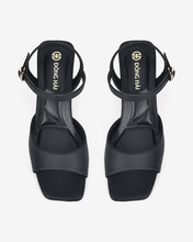 Giày Sandal Cao Gót Đông Hải Đế Viền-S81Q4-Đen Color2