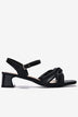 Giày Sandal Cao Gót Zucia Quai Đôi Thắt Nút-SRXA3Đen Color1First