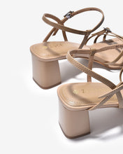 Giày Sandal Cao Gót Zuciani Thiết Kế Ankle Strap-SCL02Kem Color1