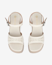 Giày Sandal Đông Hải Quai Họa Tiết Cách Điệu-S32D9Kem Color1