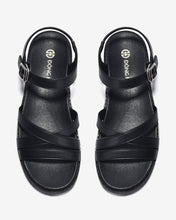 Giày Sandal Đông Hải Quai Mảnh Đan Chéo-S32E8-Đen Color1
