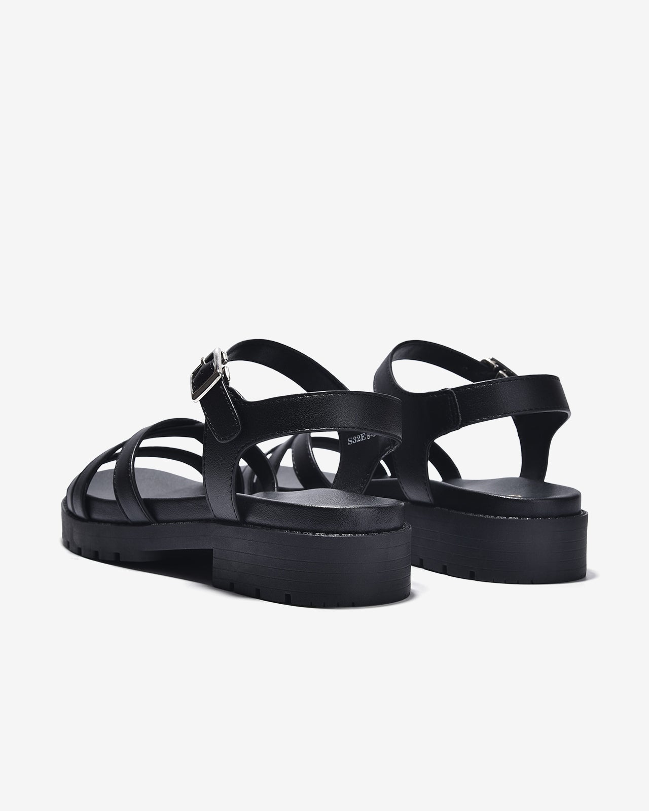 Giày Sandal Đông Hải Quai Mảnh Đan Chéo-S32E8-Đen Color1