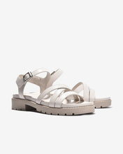 Giày Sandal Đông Hải Quai Mảnh Đan Chéo-S32E8-Kem Color1