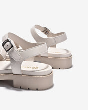 Giày Sandal Đông Hải Quai Mảnh Đan Chéo-S32E8-Kem Color1