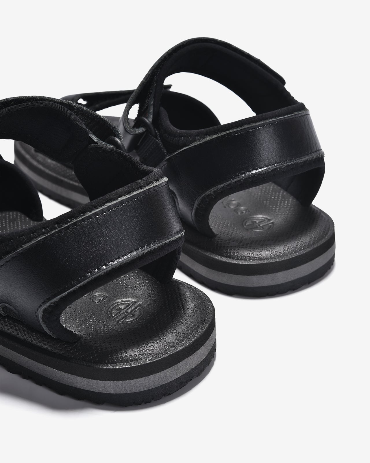Sandals Nam Da Phối Vải Dệt-S3222Đen Color1