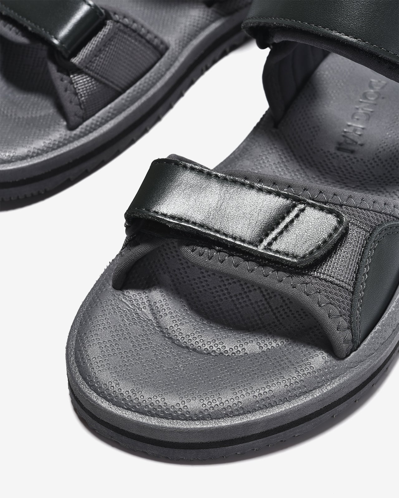 Sandals Nam Da Phối Vải Dệt-S3222Xám Color1