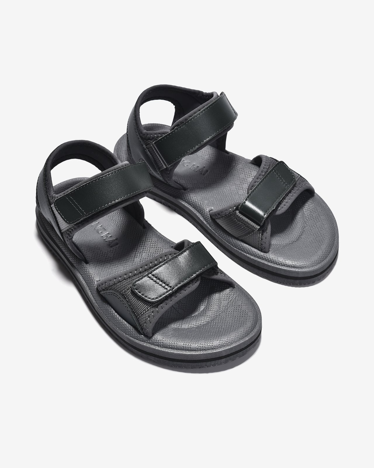 Sandals Nam Da Phối Vải Dệt-S3222Xám Color1