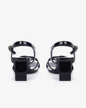 Giày Sandal Cao Gót Đông Hải Quai Ngang Mảnh-S5819Đen Bóng Color1