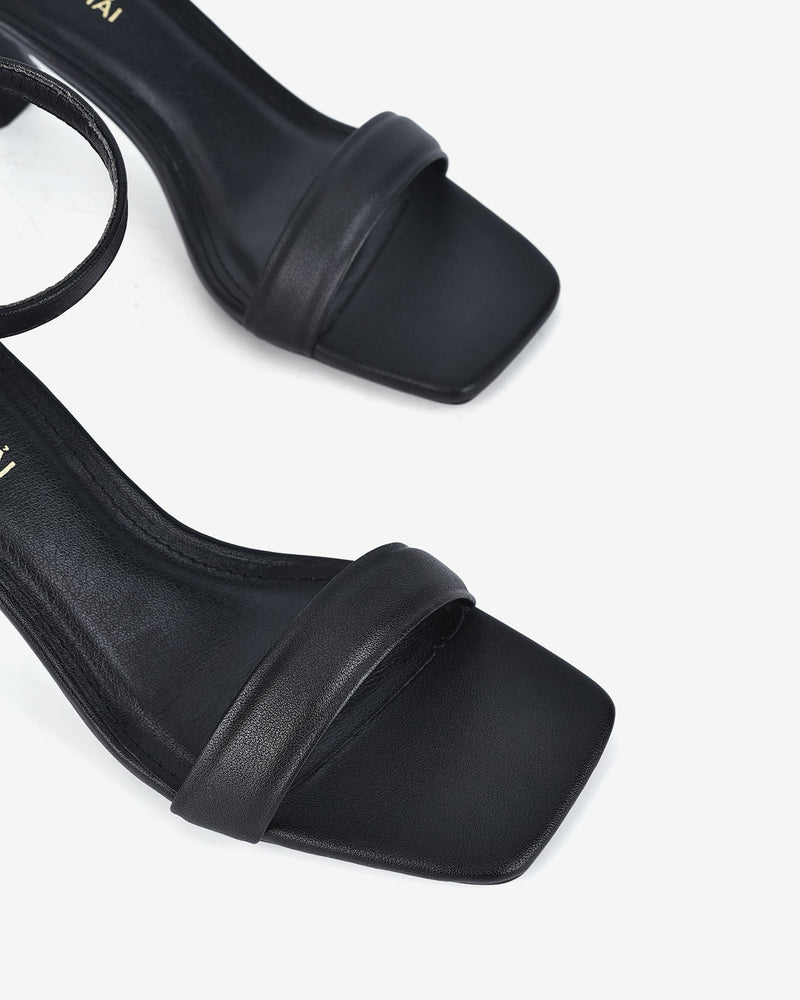 Giày Sandal Cao Gót Đông Hải Quai Ankle-Strap-S81P1-Đen Color2