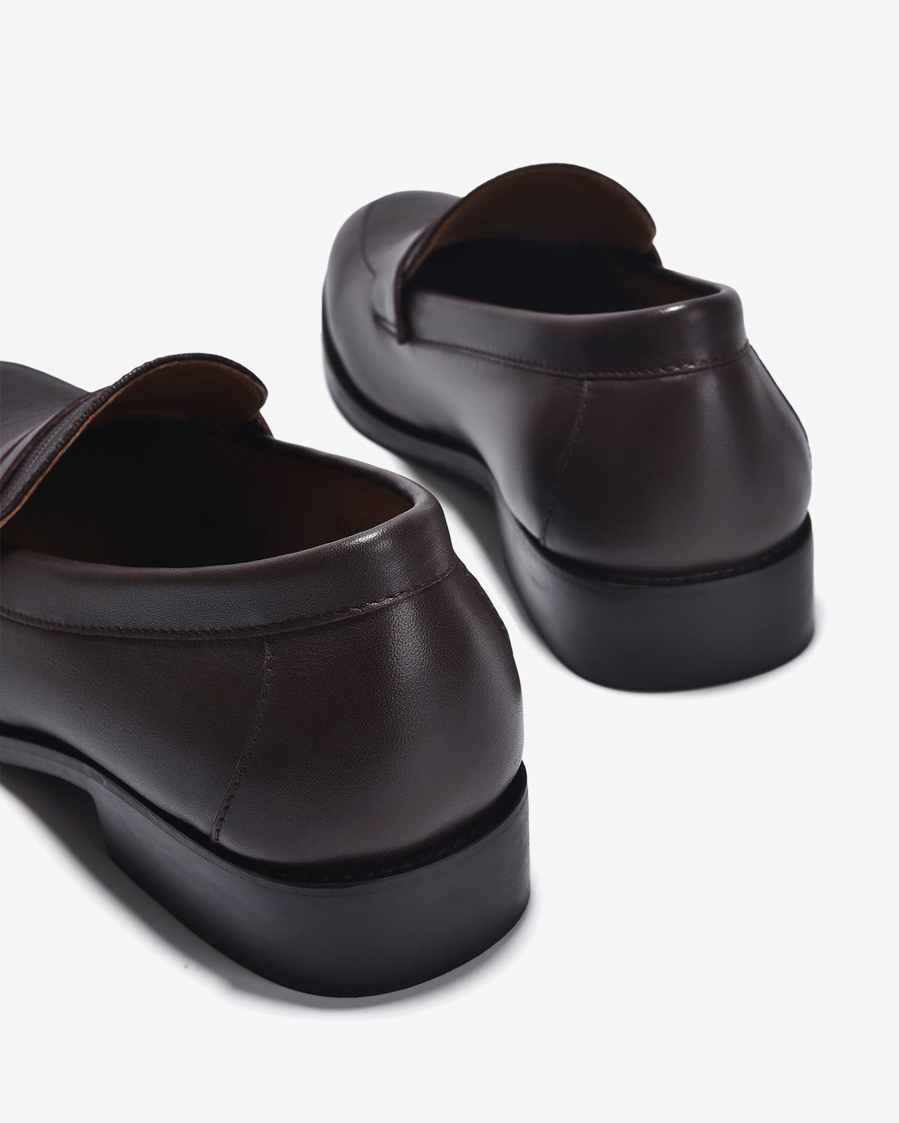 Giày Nam Penny Loafer Dập Vân-G01A8Nâu Color1