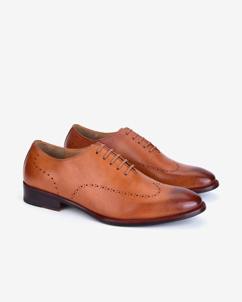 Giày Tây Đông Hải Oxford Wholecut Cổ Điển-G0616Vàng Color1