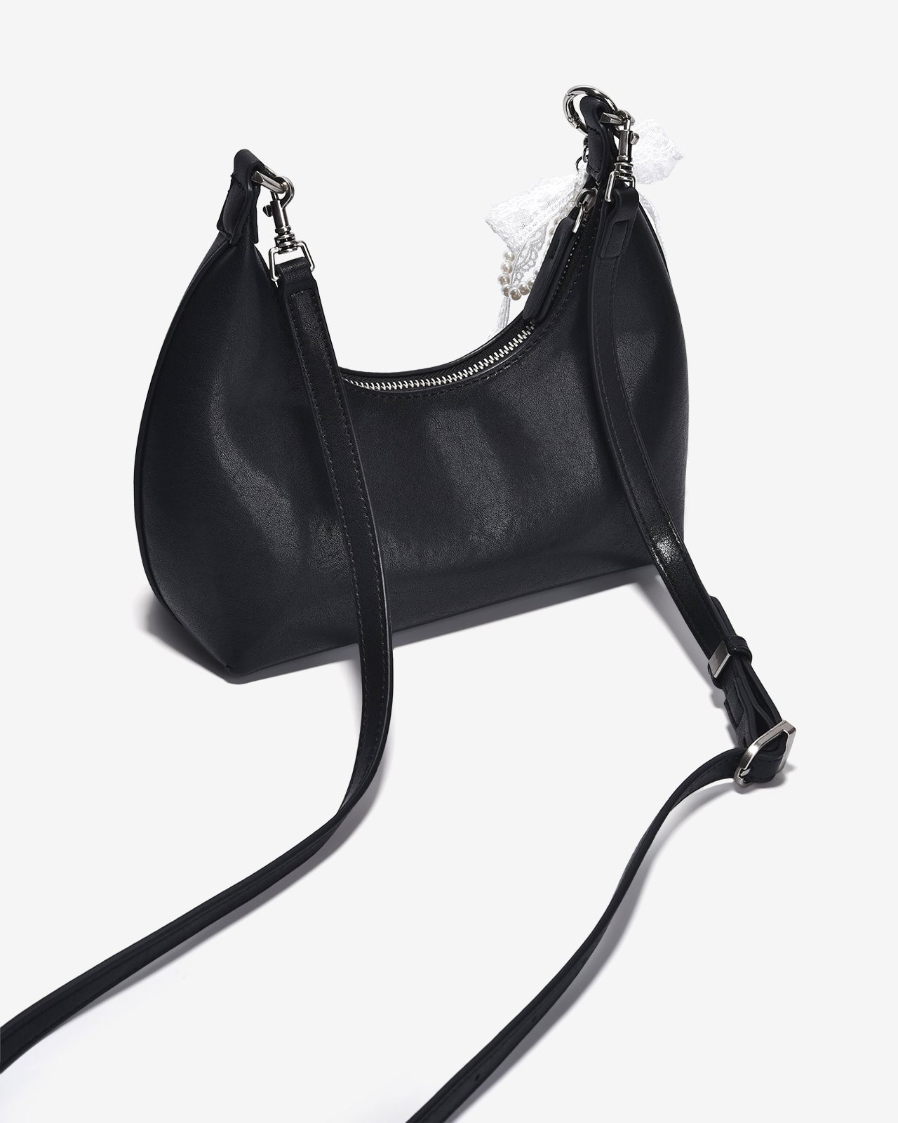 Túi Xách Tay Đeo Vai Bán Nguyệt Zucia The Eleve NY4-TY04Đen Color1