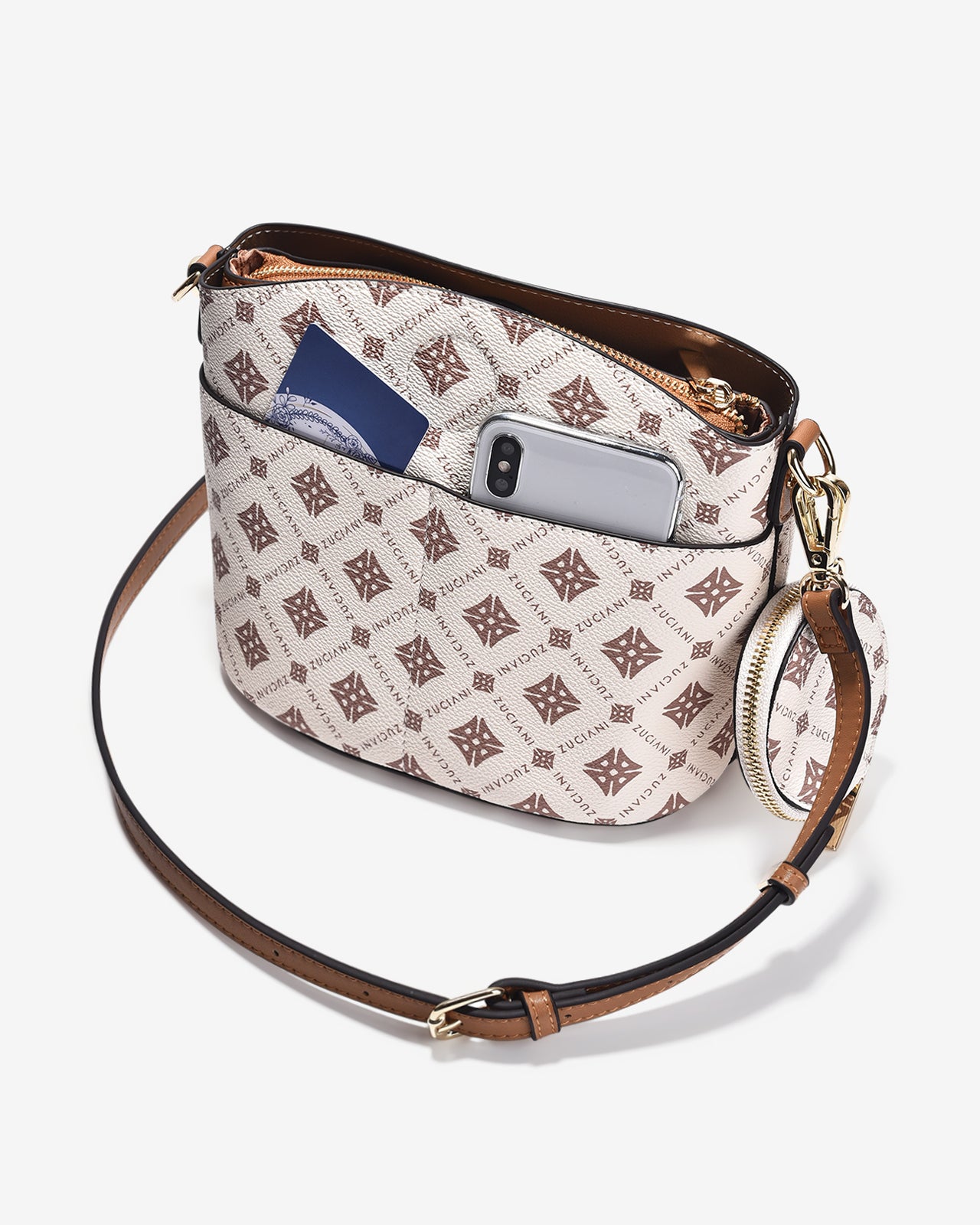 Túi Đeo Vai Xách Tay Hobo Zuciani Mono DVoyage N05-JC05Kem Color1