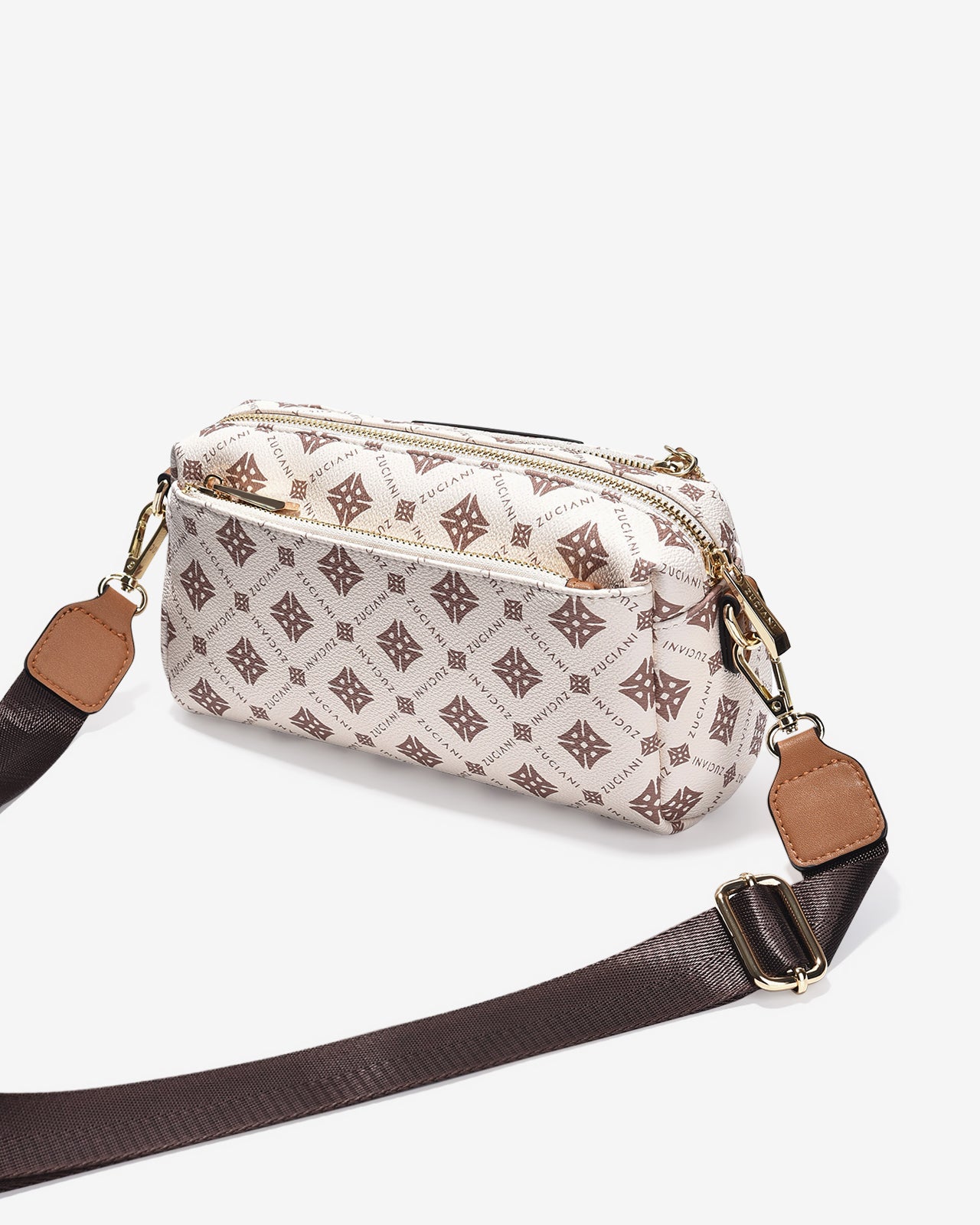 Túi Đeo Chéo Dáng Chữ Nhật Zuciani Mono DVoyage N06-JC06Kem Color1