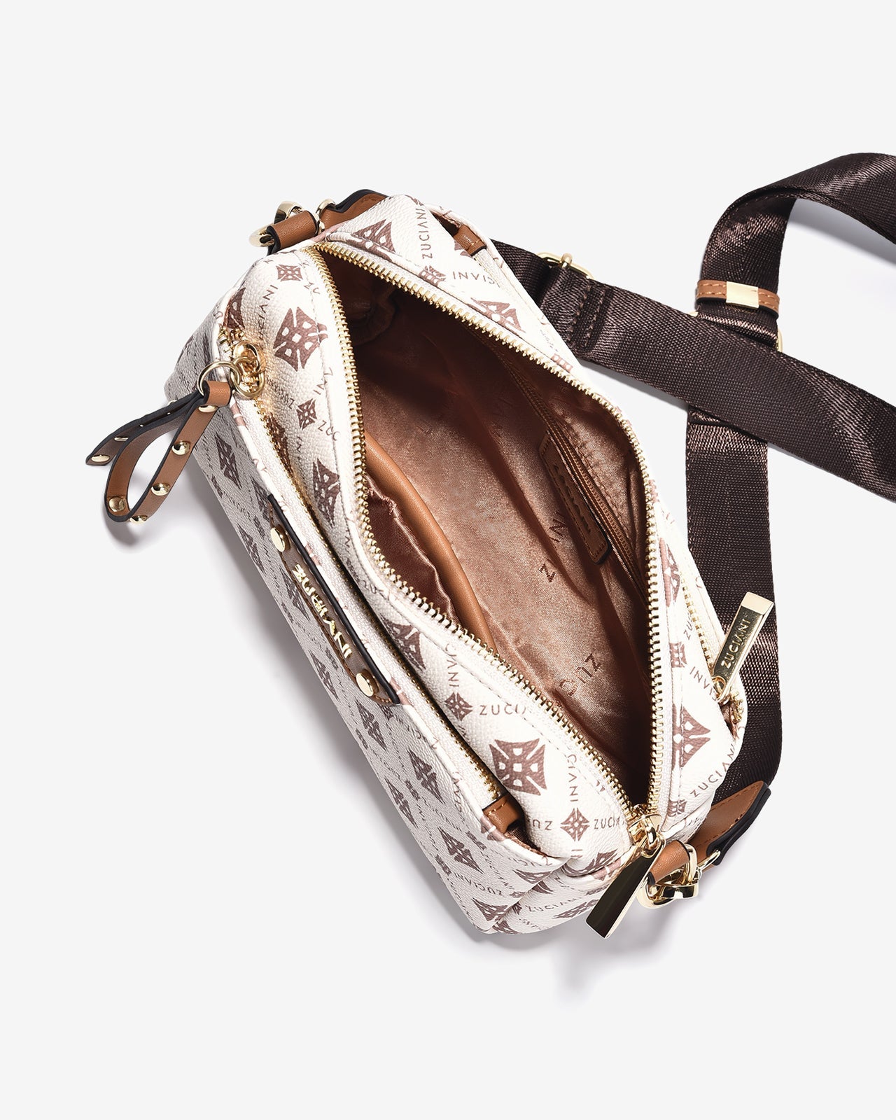 Túi Đeo Chéo Dáng Chữ Nhật Zuciani Mono DVoyage N06-JC06Kem Color1