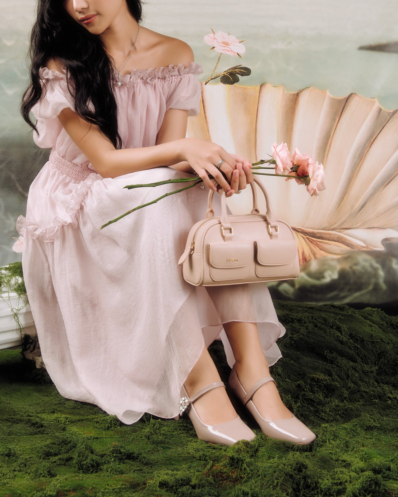 Túi Xách Tay Nữ Zucia L'amant N02-JC19Hồng Color1