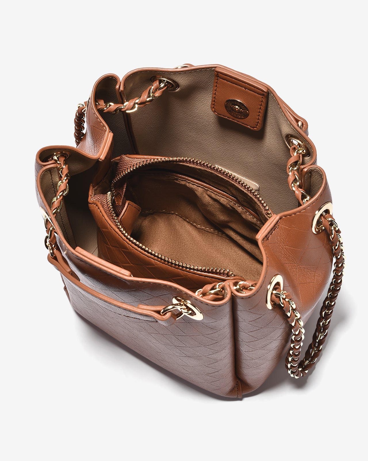 Túi Xách Tay Nữ Zucia L'amant N03-JC20Nâu Color1