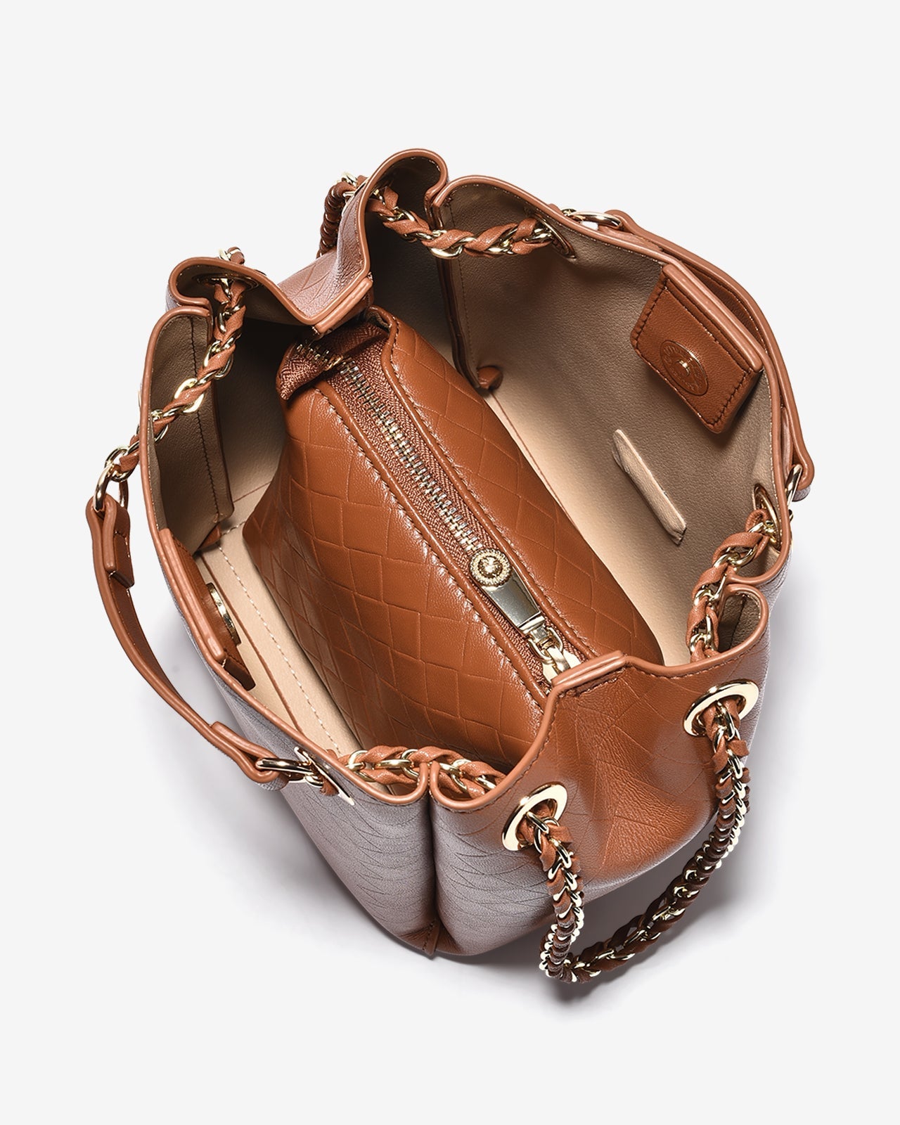 Túi Xách Tay Nữ Zucia L'amant N03-JC20Nâu Color1