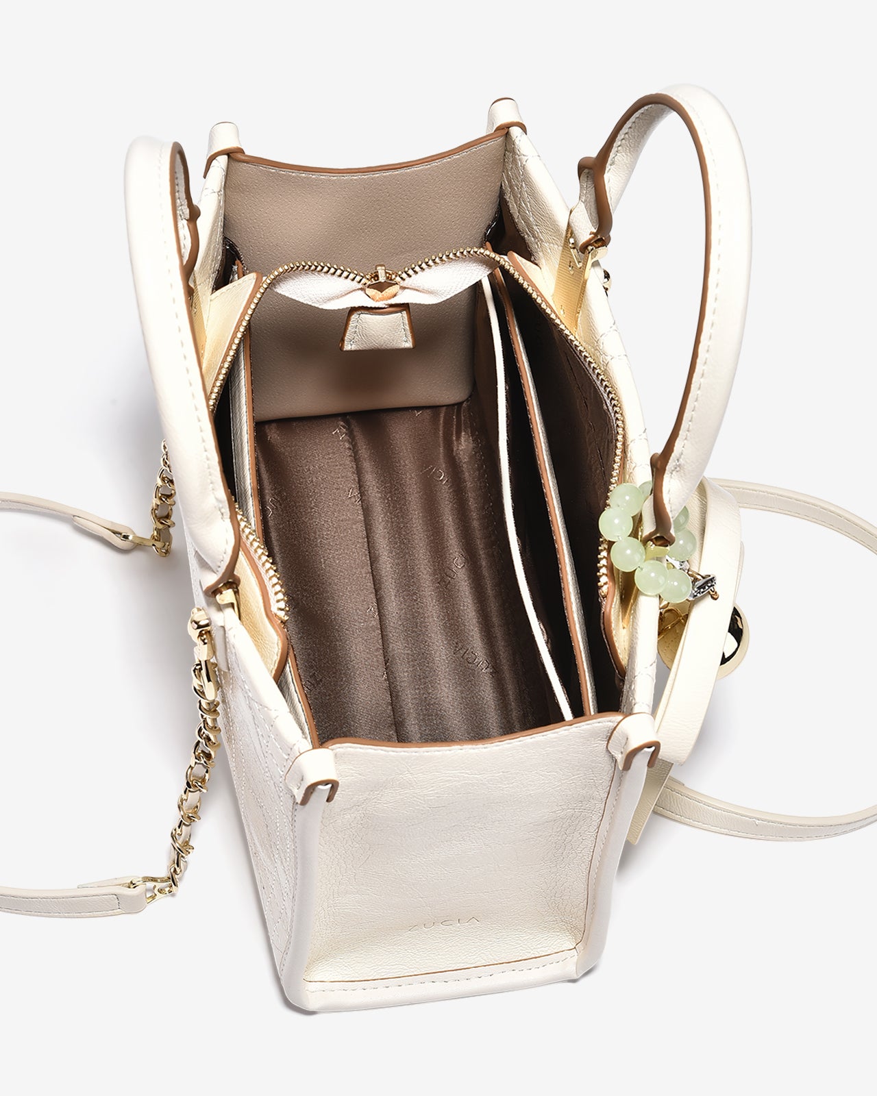 Túi Xách Tay Nữ Zucia L'amant N05-JC22Kem Color1