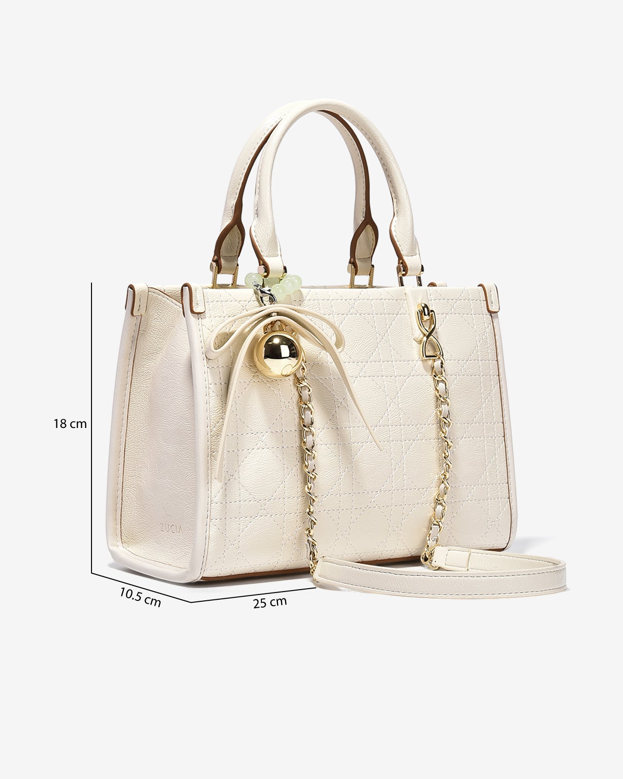 Túi Xách Tay Nữ Zucia L'amant N05-JC22Kem Color1