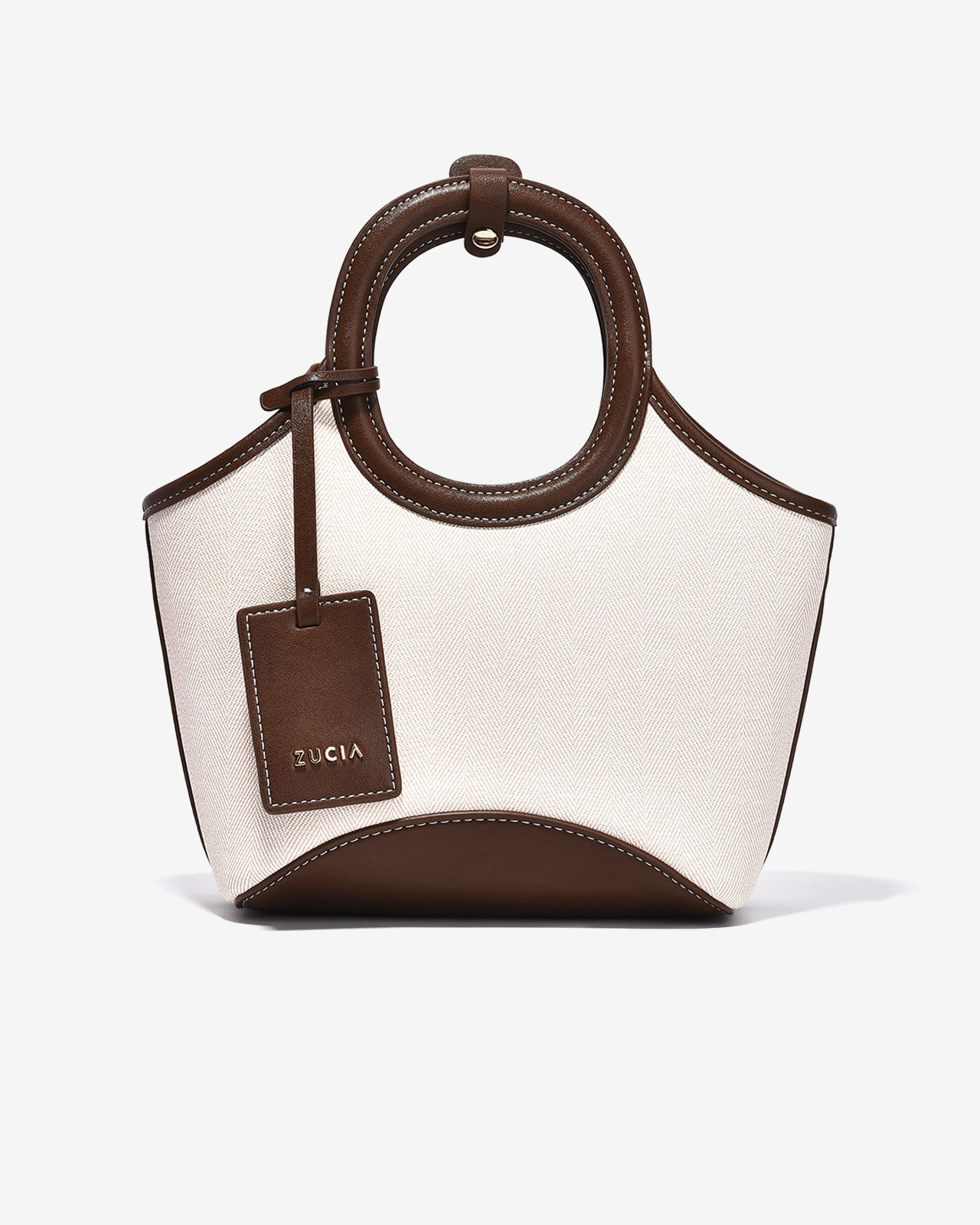 Túi Xách Tay Nữ Zucia L'amant N07-JC26Nâu Color1First
