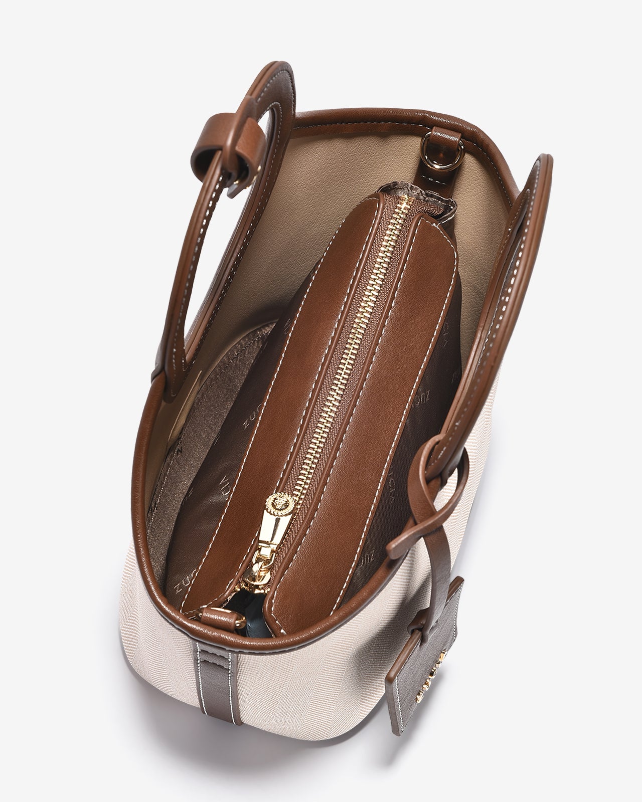 Túi Xách Tay Nữ Zucia L'amant N07-JC26Nâu Color1