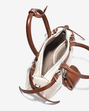 Túi Xách Tay Dáng Hộp Đính Charm Zucia The Eleve NY2-TY02Trắng Color1