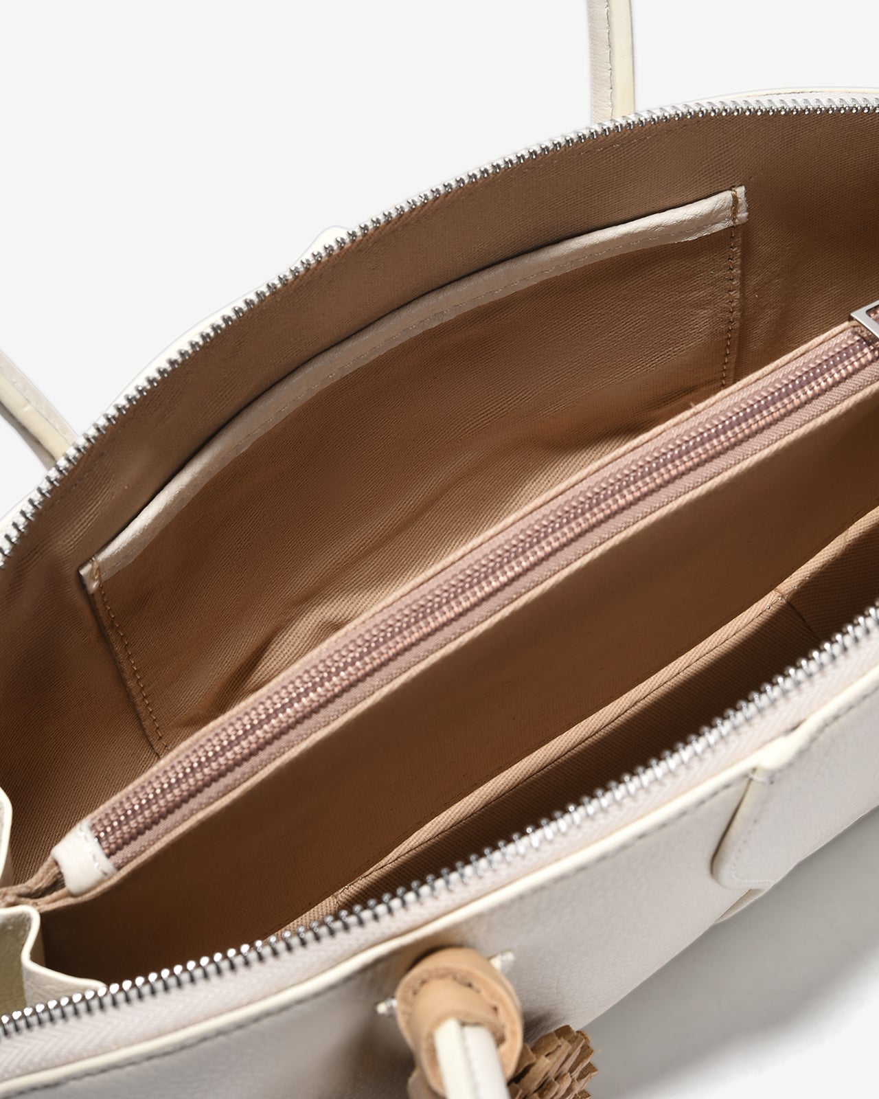 Túi Xách Tay Dáng Oval Zuciani The Aurum Elegantia N01-TM01Trắng Color1