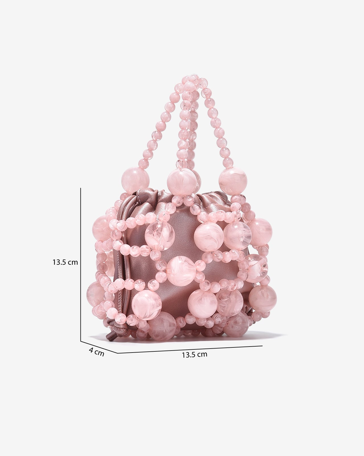 Túi Đeo Chéo Đi Tiệc Phủ Hạt Sang Trọng Zucia The Luminara N03-JS03Hồng Color1