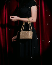 Túi Đeo Vai Đi Tiệc Quai Xoắn Đính Đá Zucia The Luminara N07-JS07Vàng Color1