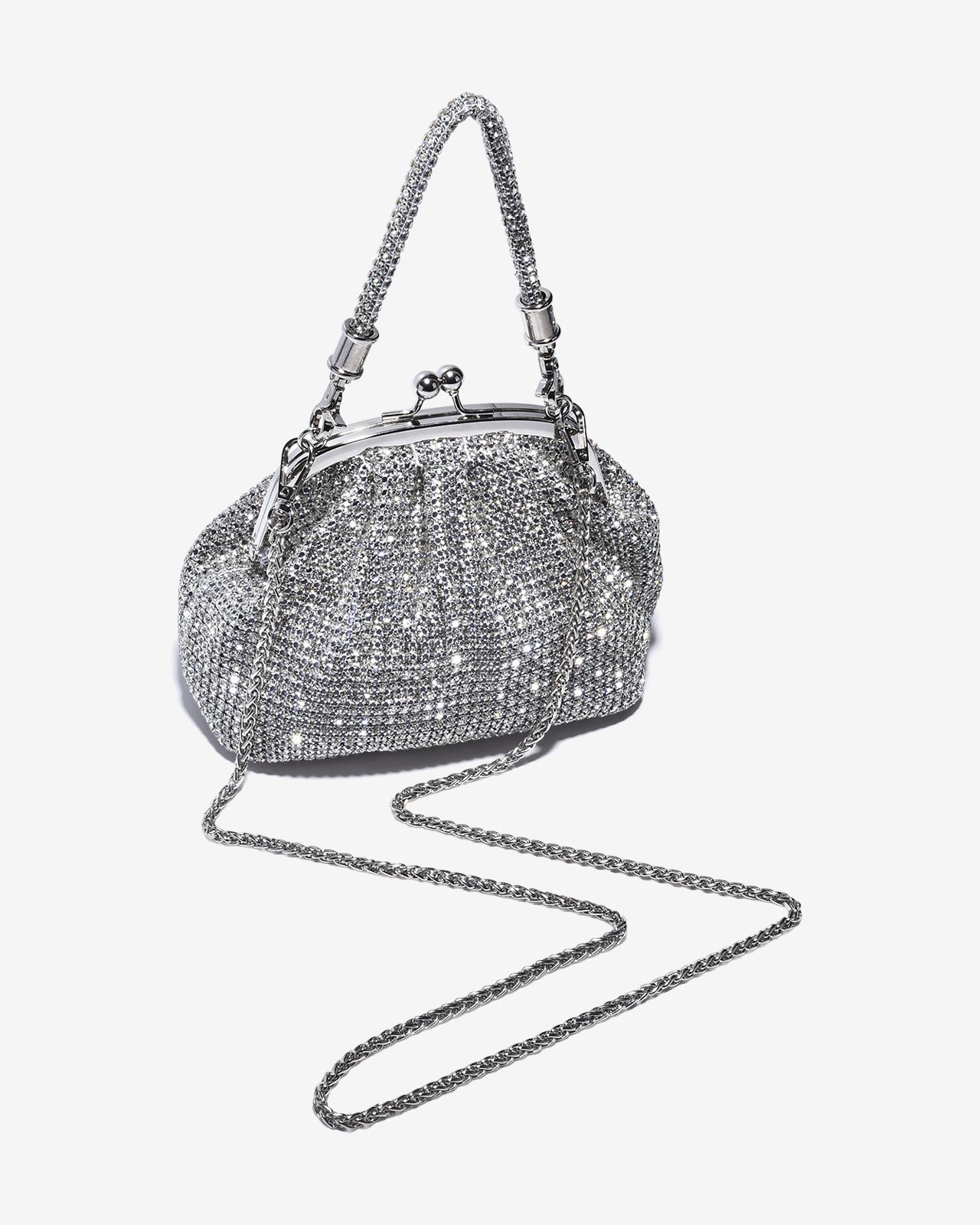 Túi Đeo Vai Đi Tiệc Cổ Điển Đính Đá Zucia The Luminara N08-JS08-Trắng Color1