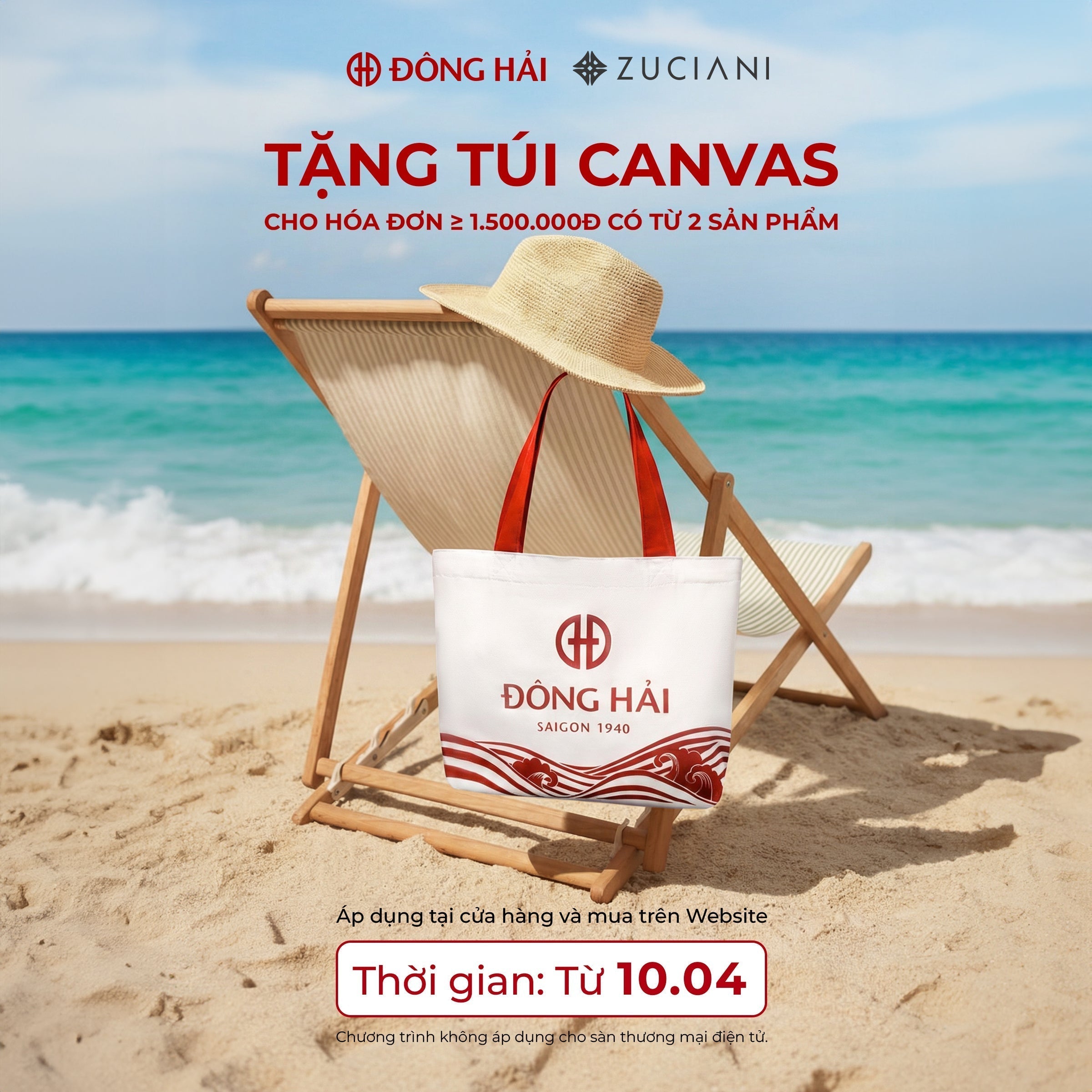 MUA SẮM NGÀY HÈ, NHẬN QUÀ TẶNG TÚI CANVAS