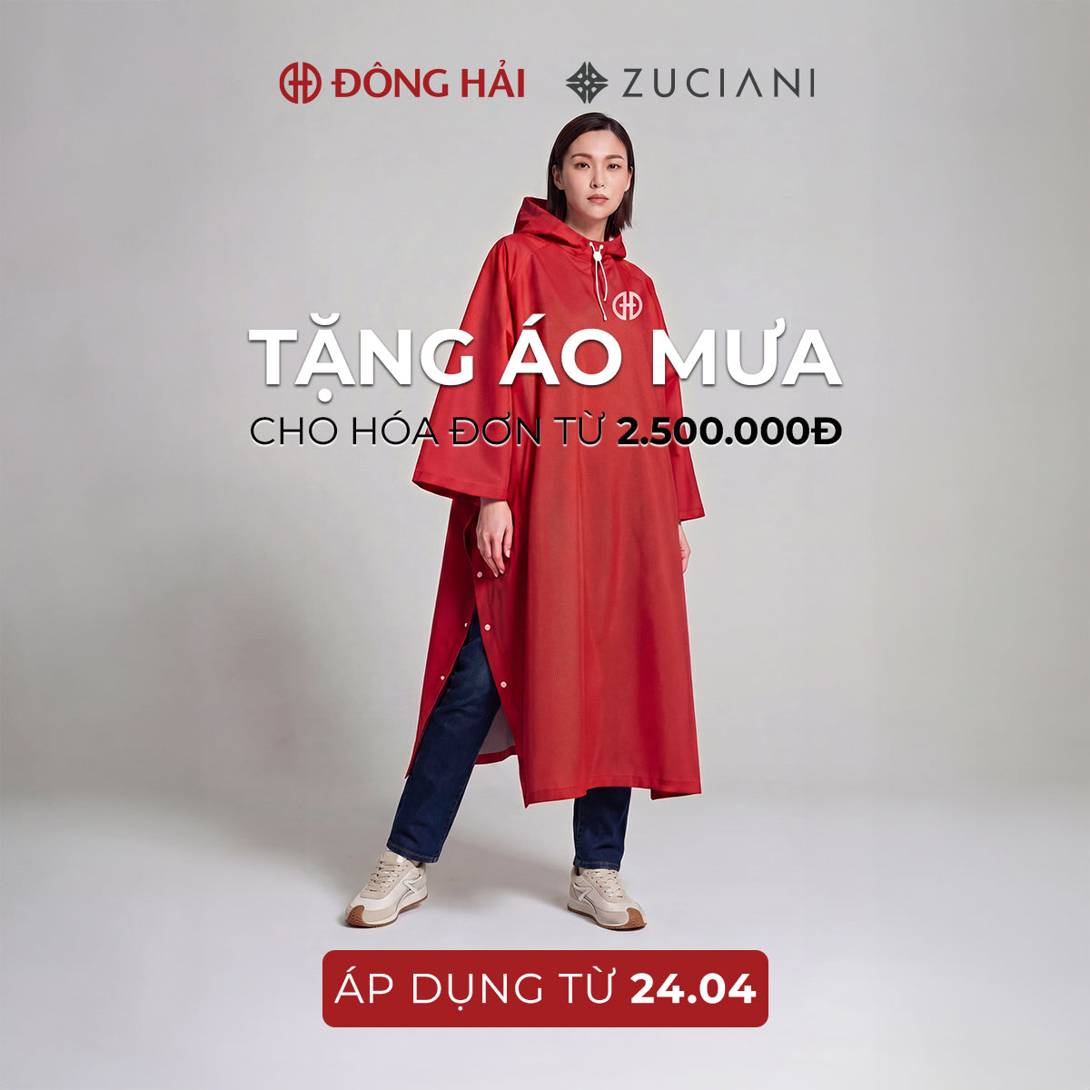 ÁO MƯA CAO CẤP ĐÔNG HẢI CHẲNG NGẠI NGÀY MƯA