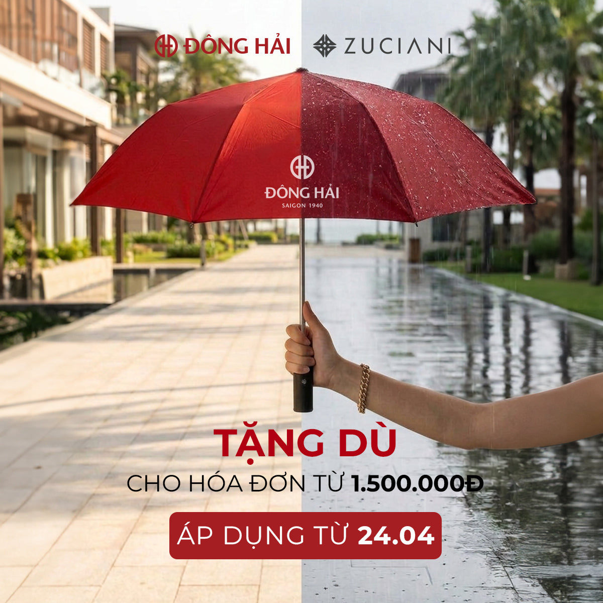 TẶNG DÙ CẦM TAY CHO HÓA ĐƠN TỪ 1.500.000VNĐ