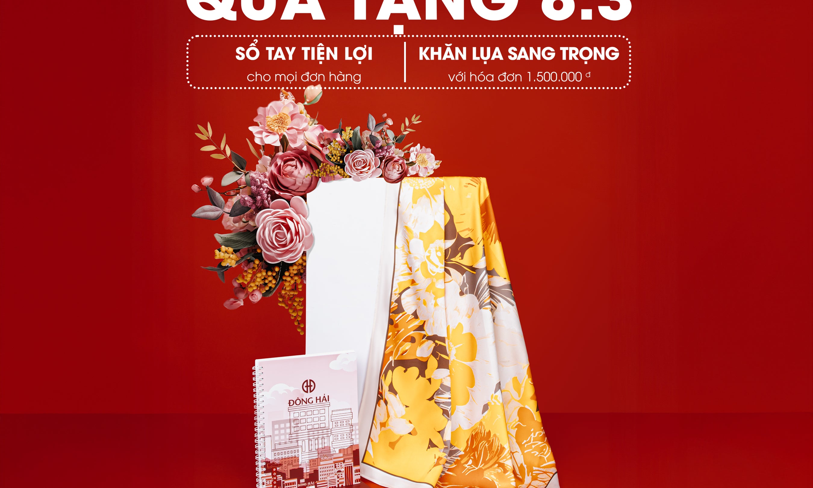 3 Gửi Yêu Thương: Tặng Khăn Lụa Sang Trọng & Sổ Tay Tiện Lợi Khi Mua Sắm
