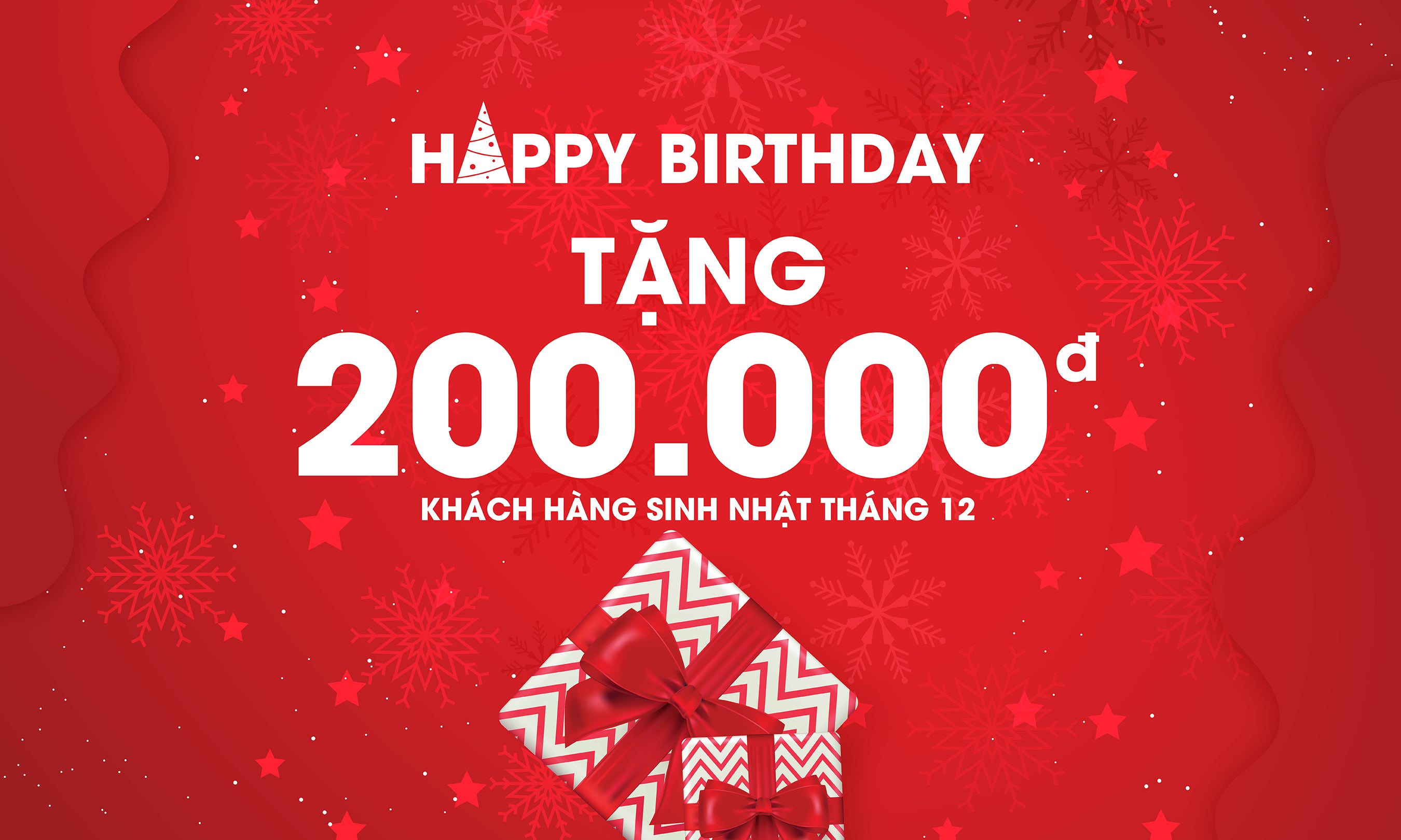 Chào Tháng 12 Rực Rỡ Với Quà Sinh Nhật Dành Tặng Khách Hàng