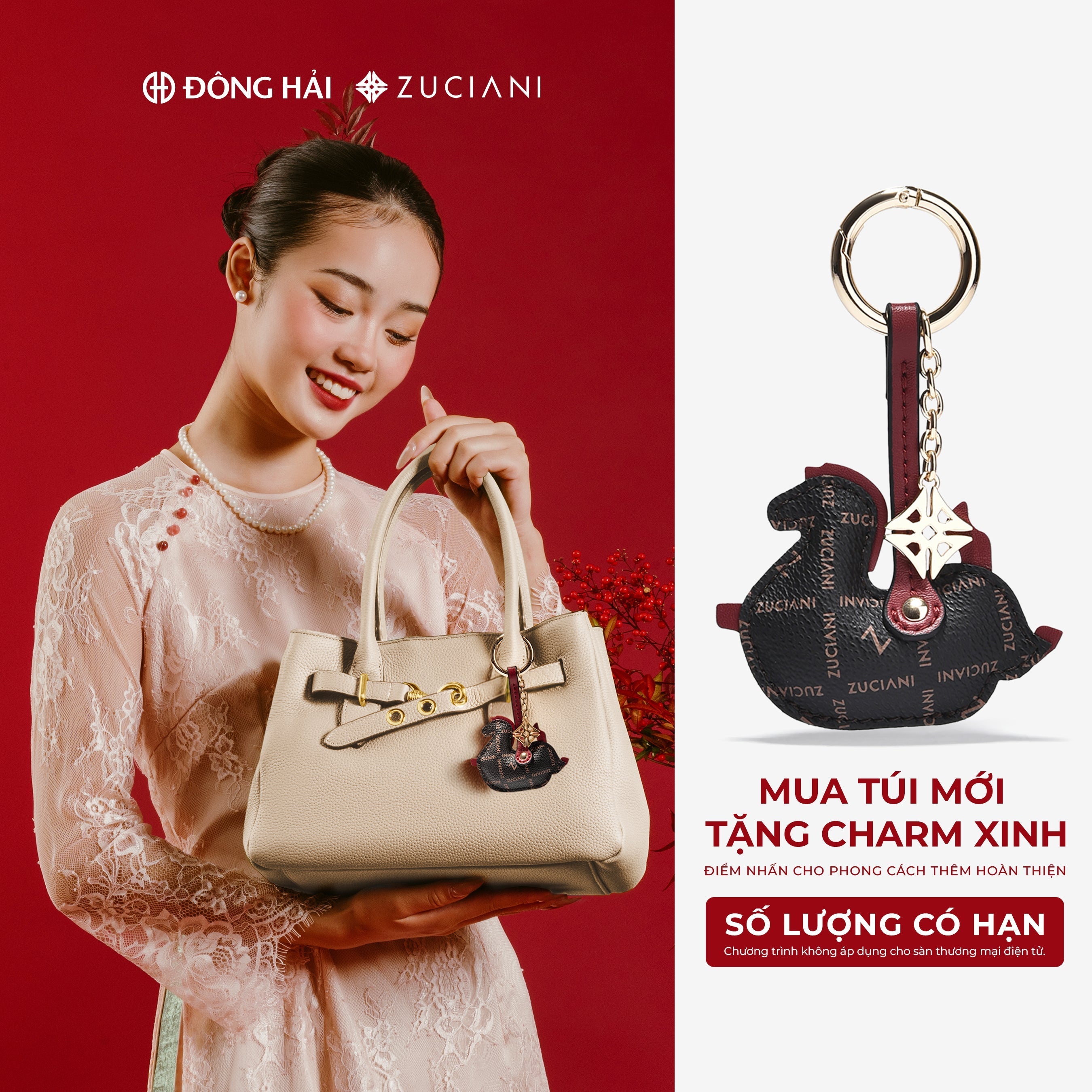 MUA TÚI MỚI - TẶNG CHARM XINH, ĐÓN XUÂN CÙNG ĐÔNG HẢI