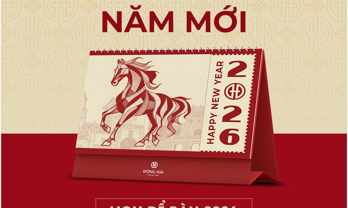 QUÀ TẶNG LỊCH ĐỂ BÀN CHO MỌI ĐƠN HÀNG KHI MUA SẮM TẠI ĐÔNG HẢI