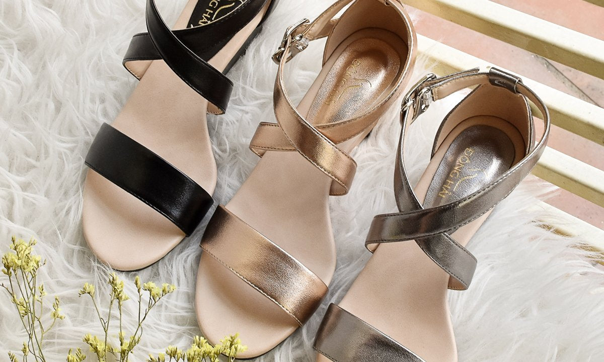 Giày sandal đế xuồng nữ Đông Hải S85G8