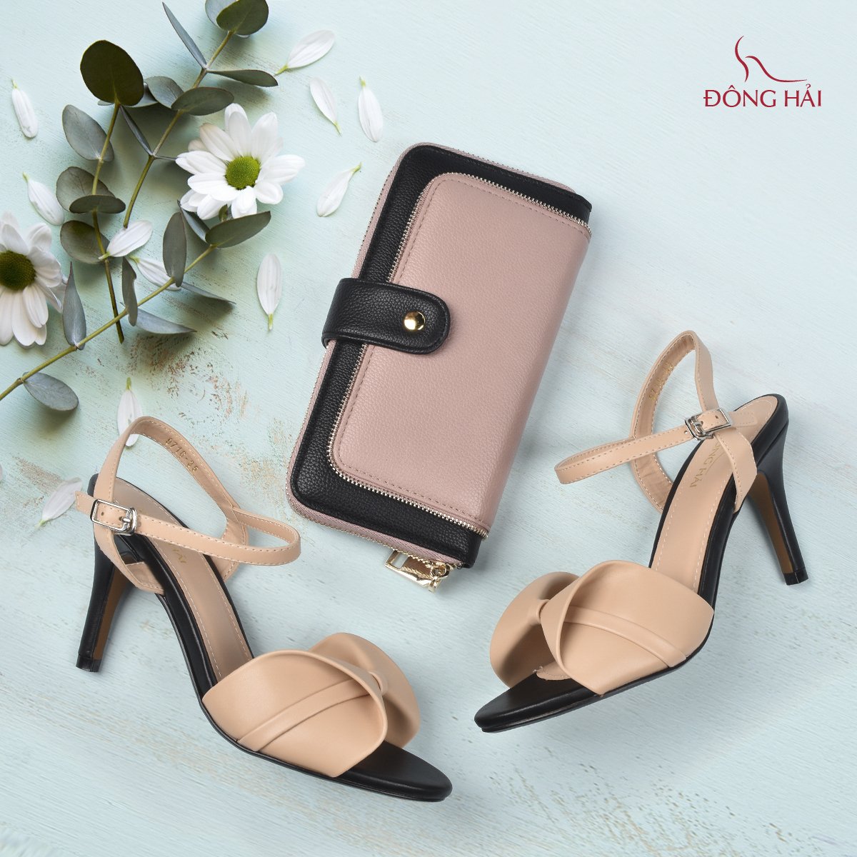 Giày sandal nữ cao gót Đông Hải S9716