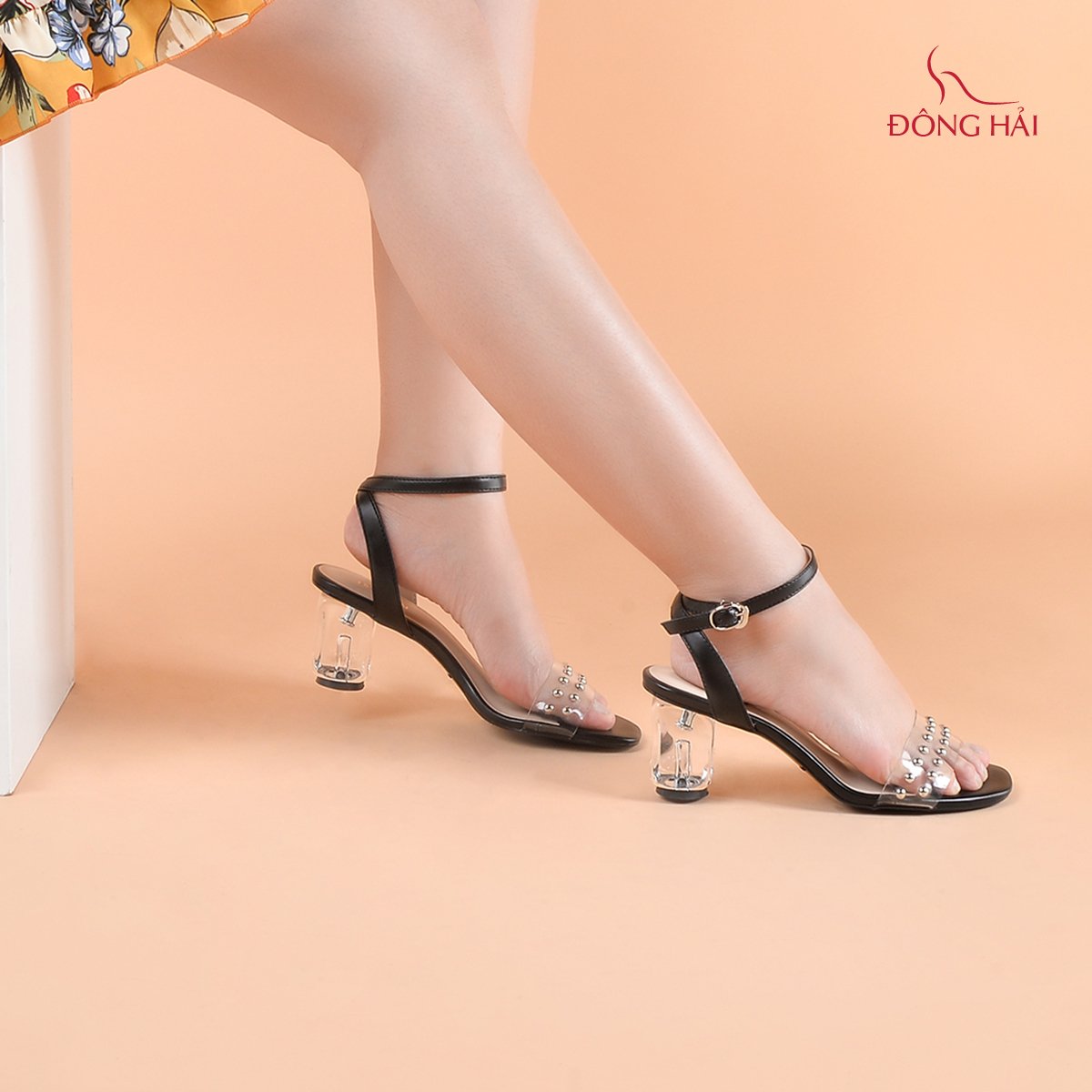 Giày sandal nữ cao gót Đông Hải S85H5D