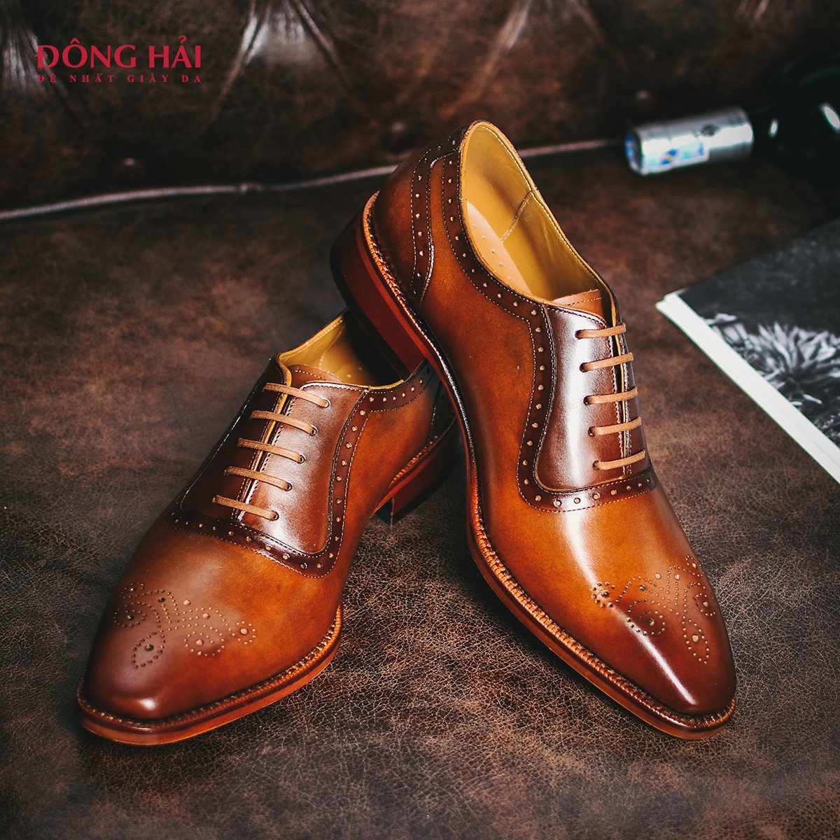 Giày Tây Nam Đông Hải G0612 Vàng
