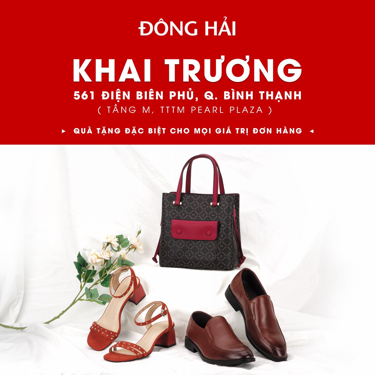 Chào Đón Diện Mạo Mới Của Cửa Hàng Giày Đông Hải Tại Pearl Plaza - Chương Trình Quà Tặng Hấp Dẫn
