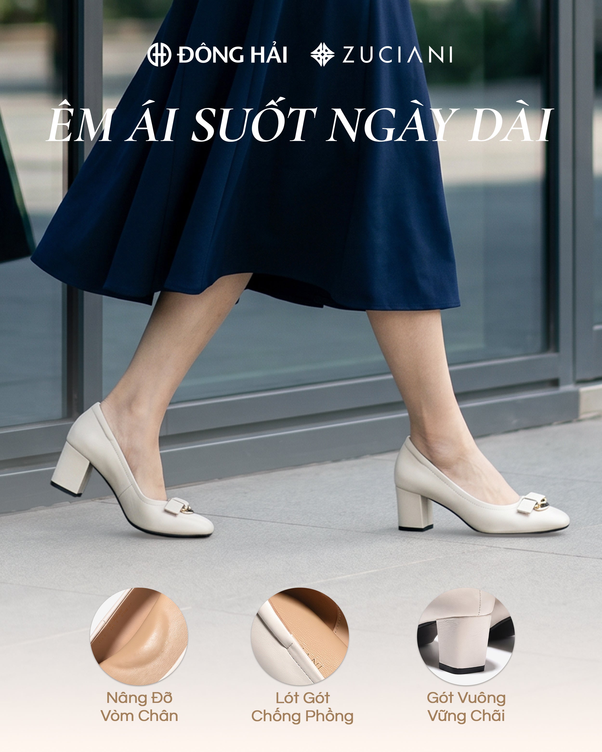 GIÀY ÊM NHƯ BÔNG: BÍ QUYẾT GIỮ TRỌN PHONG THÁI CÔNG SỞ
