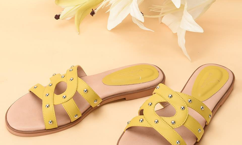 Dép Nữ Đế Bằng Đông Hải D85L4 Vàng