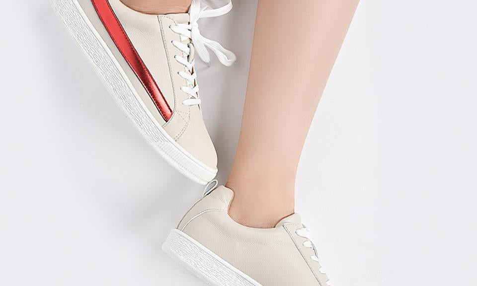 Giày Sneaker Nữ Đông Hải Kem GD2188 