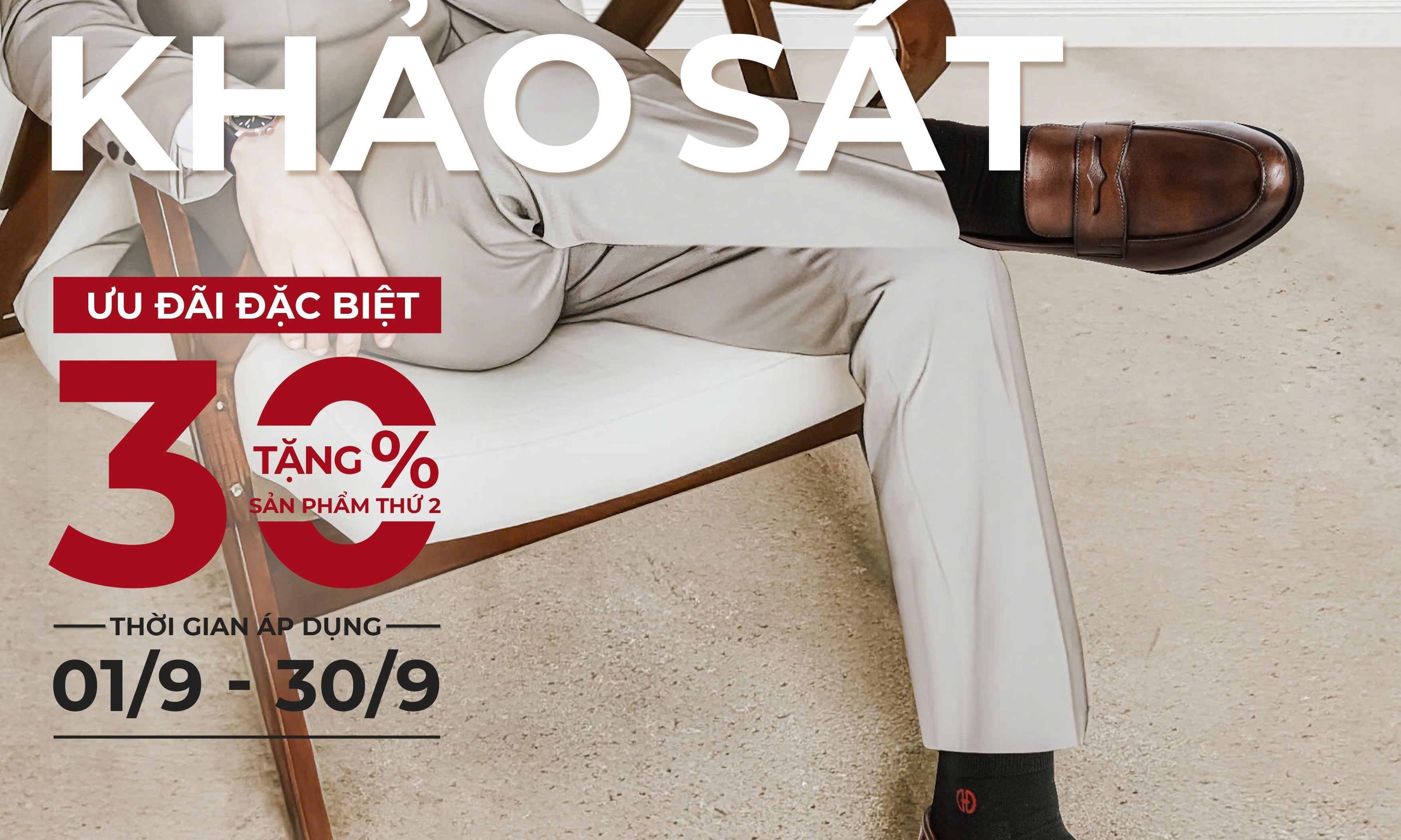 KHẢO SÁT GIÀY TÂY - NHẬN NGAY ƯU ĐÃI