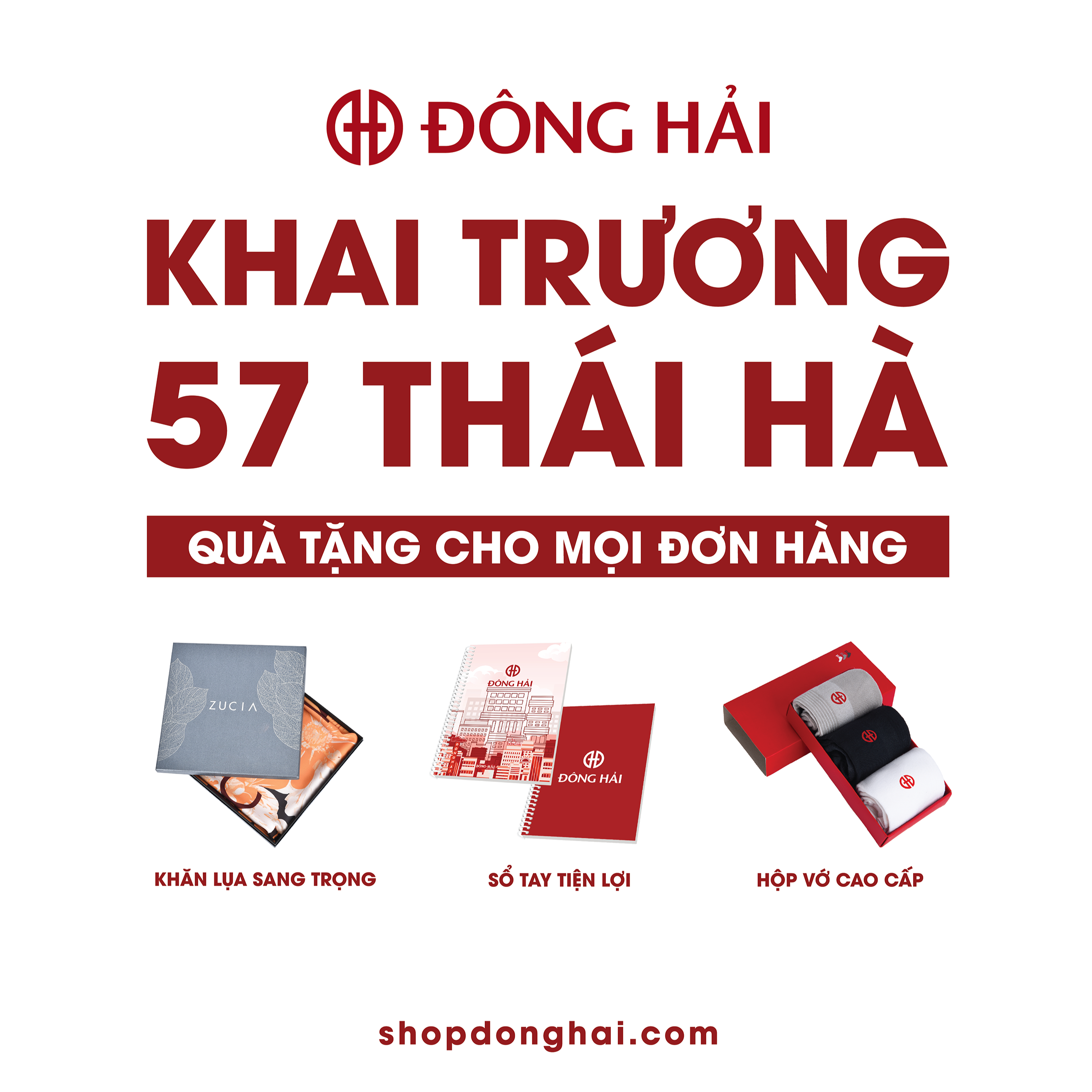 Quà Tặng Hấp Dẫn Mừng Khai Trương Đông Hải 57 Thái Hà