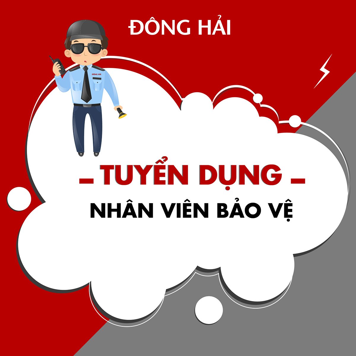 ĐÔNG HẢI - TUYỂN DỤNG VỊ TRÍ NHÂN VIÊN BẢO VỆ