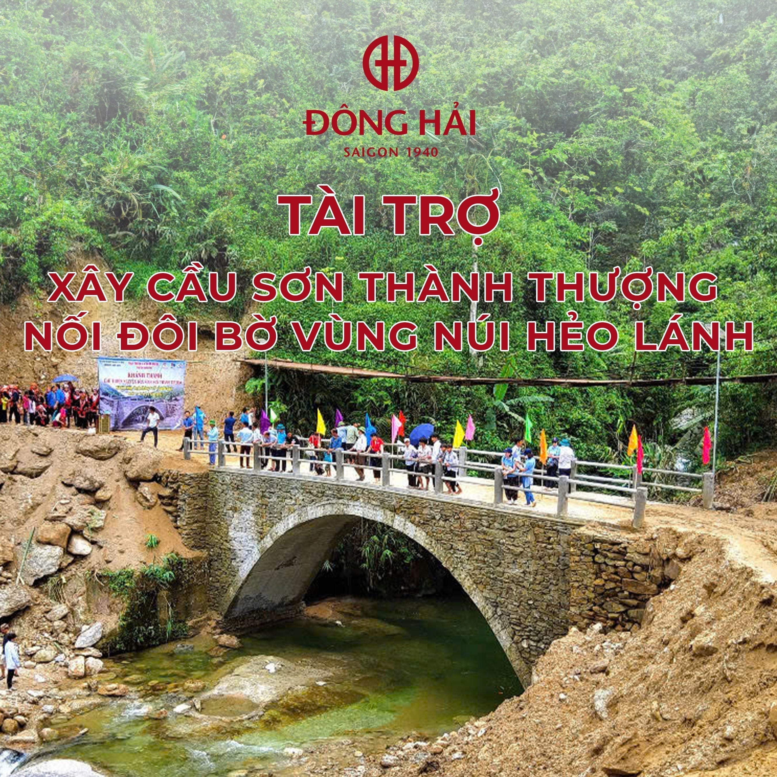 TÀI TRỢ XÂY CẦU SƠN THÀNH THƯỢNG - NỐI ĐÔI BỜ VÙNG NÚI HẺO LÁNH